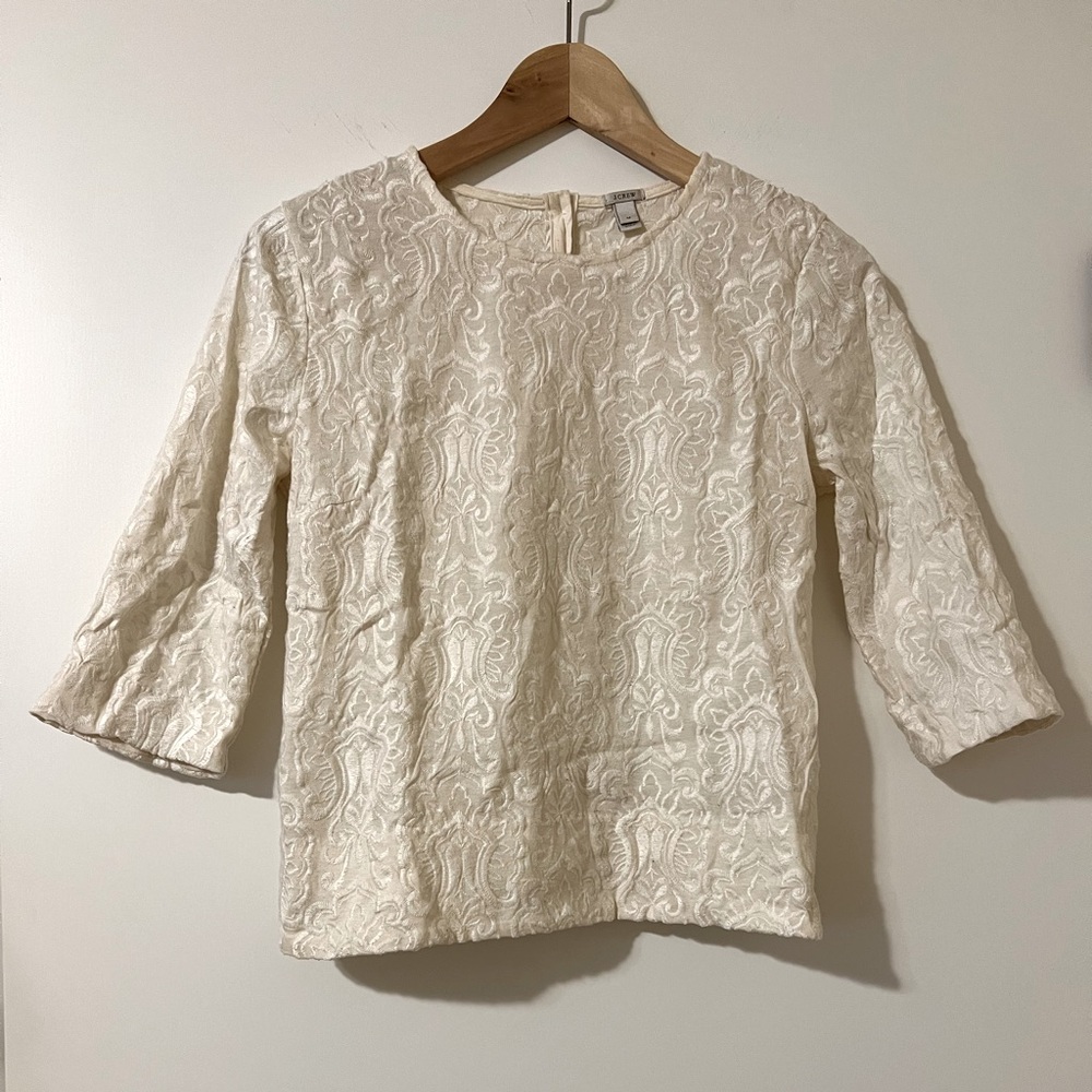 J. Crew lace shirt, Sz. XS